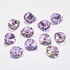 Faceted K9 Glass Rhinestone Charms RGLA-F053-C-001VL-1