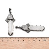 Natural Quartz Crystal Sword Big Pendants G-Q163-08AS-01-3
