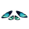 Transparent Resin Wing Earrings Pendants FIND-TAC0006-59F-2