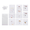 Fashewelry Rectangle Cardboard Earring Display Cards CDIS-FW0001-05-1