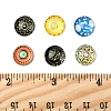100Pcs Printed Glass Half Round Dome Cabochons GGLA-FS0001-13-5