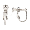 Brass Screw On Clip-on Earring Findings LS-KK-L164-02P-2