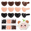   120Pcs 3 Colors Plastic Triangular Safety Noses DOLL-PH0001-26-1