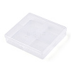 Rectangle Transparent Plastic Bead Containers CON-N013-02-4