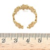 Adjustable 304 Stainless Steel Cuff Open Rings for Women RJEW-Z122-03G-04-5