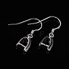 Anti-Tarnish Rhodium Plated 925 Sterling Silver Earring Hooks STER-I009-07P-3