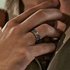 Brass Cuff Open Rings for Men WGD82A5-01-4