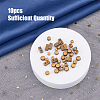 HOBBIESAY 40Pcs 4 Style Brass Beads FIND-HY0001-72-3