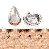 Rack Plating Brass Teardrop Stud Earrings X-EJWE-Q766-03P-2
