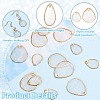 24Pcs 2 Styles Shell Pendants FIND-GA0004-51-4
