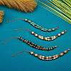 4Pcs 4 Style Synthetic Turquoise & Magnesite & Natural Larvikite & Rose Quartz Beaded Multi-strand Bracelets Set for Women BJEW-SW00038-3