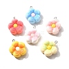 Cute Opaque Resin Pendants RESI-S014-02-1