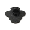 Black Halloween Baking Paint Zinc Alloy Brooches JEWB-M037-02C-2