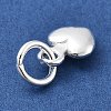 925 Sterling Silver 3D Heart Charms STER-S009-11A-S-2