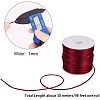 Nylon Satin Rattail Cord NWIR-PH0001-18-WH-3