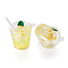 Transparent Resin Big Pendants RESI-TAC0019-04B-2