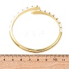 Snake Brass Enamel Cuff Bangles BJEW-A163-01G-01-5