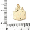 Christmas Brass Micro Pave Cubic Zirconia Pendants KK-K305-07E-02-3