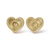 Ion Plating(IP) 304 Stainless Steel Stud Earring for Women EJEW-I285-19G-1