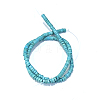 Synthetic Turquoise Beads Strands X-TURQ-G110-4x2mm-09-2