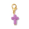 Acrylic Cross Pendant Decoration HJEW-JM01999-4