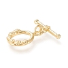 Brass Toggle Clasps KK-M108-G01-3