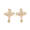 Rack Plating Brass Micro Pave Cubic Zirconia Pendants KK-C008-32G-02-2