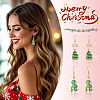 2 Pairs 2 Styles Glass Dangle Earrings EJEW-TA00700-8