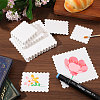 100Pcs 3 Styles Blank Watercolor Paper Blank Stamp DIY-GL0006-35-5