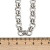 304 Stainless Steel Ring Link Chain Necklaces NJEW-H072-02B-P-5
