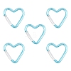 5Pcs Zinc Alloy Spring Gate Rings FIND-YW0010-59L-1