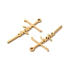 Ion Plating(IP) 304 Stainless Steel Pendants STAS-H212-05G-2