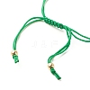 Synthetic Hematite Round Braided Bead Bracelet BJEW-JB07853-5
