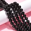 Synthetic Black Stone Beads Strands X-GSR12mmC044-4