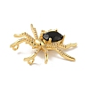 Brass Micro Pave Cubic Zirconia Pendants KK-B059-08G-3