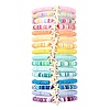 16Pcs 16 Styles Summer Starfish Synthetic Turquoise Bracelet Sets BJEW-JB10912-1