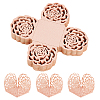 50Pcs Rose Flower Window Paper Candy Packaging Boxes CON-OC0001-78B-1