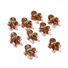 Gingerbread Man Handmade Lampwork Beads LAMP-G150-04