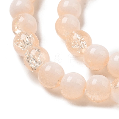 Crackle Glass Beads Strands GLAA-U001-8mm-05-1
