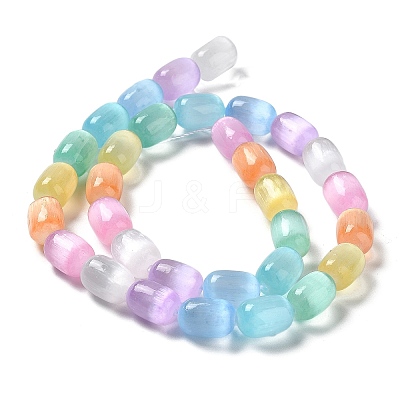 Natural Selenite Beads Strands G-F750-M-1
