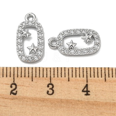 Brass Micro Pave Cubic Zirconia Pendants KK-H460-07P-1