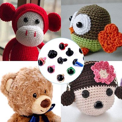 Craft Plastic Doll Eyes Stuffed Toy Eyes DIY-PH0001-62-1