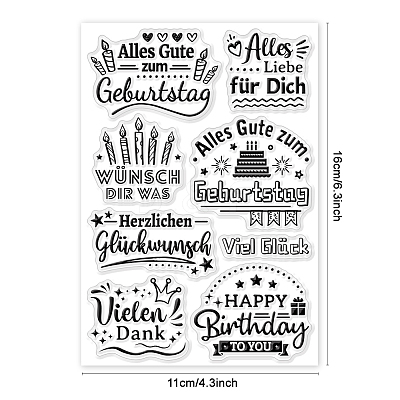 Custom Summer Theme PVC Plastic Clear Stamps DIY-WH0631-0063-1