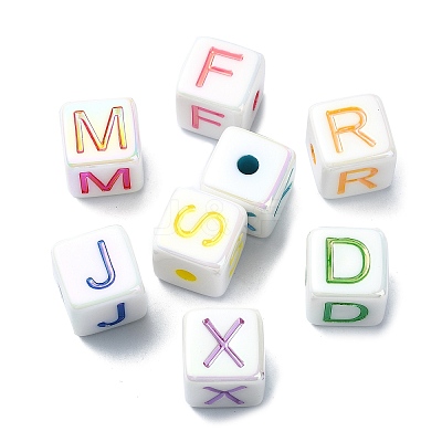 Opaque Acrylic Beads OACR-E033-37-1