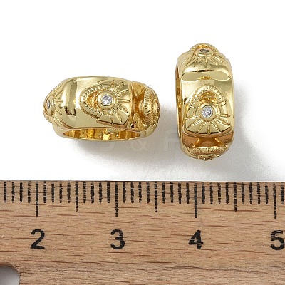 Rack Plating Brass Beads KK-A220-25C-G-1