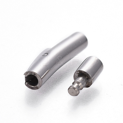Tarnish Resistant 304 Stainless Steel Bayonet Clasps STAS-E473-01A-P-1