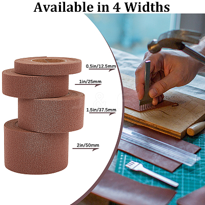 2M PVC Imitation Leather Ribbons SRIB-WH0011-125C-04-1