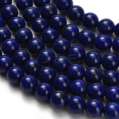 Natural Lapis Lazuli Beads Strands G-H329-C01-6mm-1