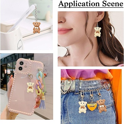 10Pcs Opaque Resin Pendants RESI-YW0004-12A-1