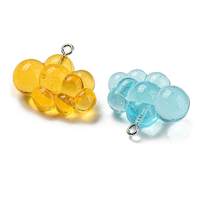 Transparent Resin Pendants FIND-Z011-01B-1